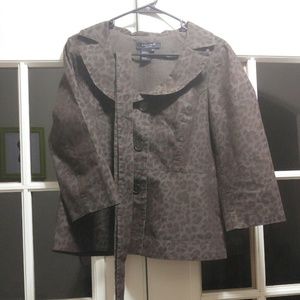 Brown Leopard Print Jacket